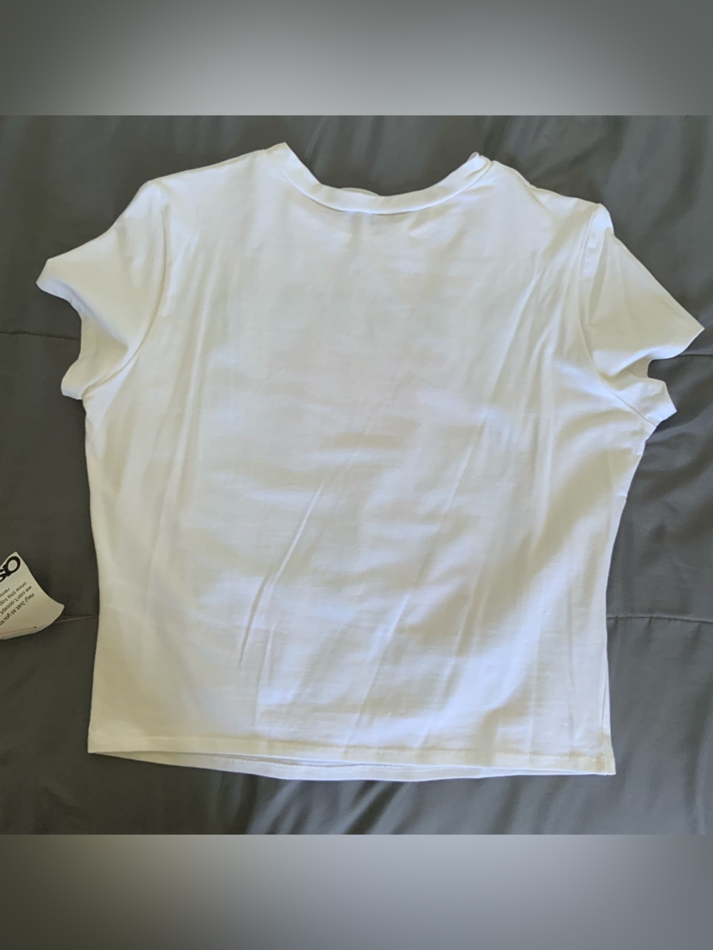 ASOS DESIGN Tomato Graphic White Baby Tee - Picture 5 of 8